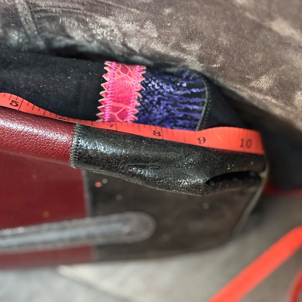 Colorful Patchwork Shoulder Bag - Picture 4 of 6